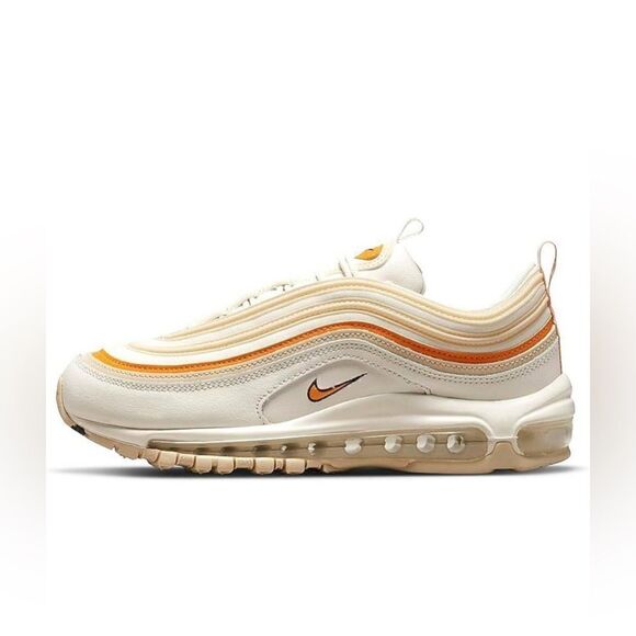 Nike Women's Air Max 97 Phantom/Light Curry-Sanddrift (DQ8594 001) - Picture 1 of 5